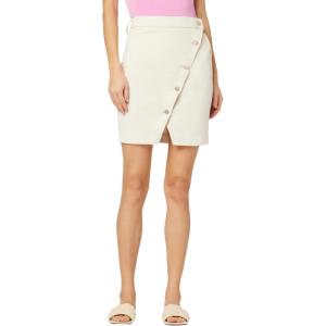 HUDSON Women’s Asymmetrical Knee Length Pencil Skirt(Ecru)