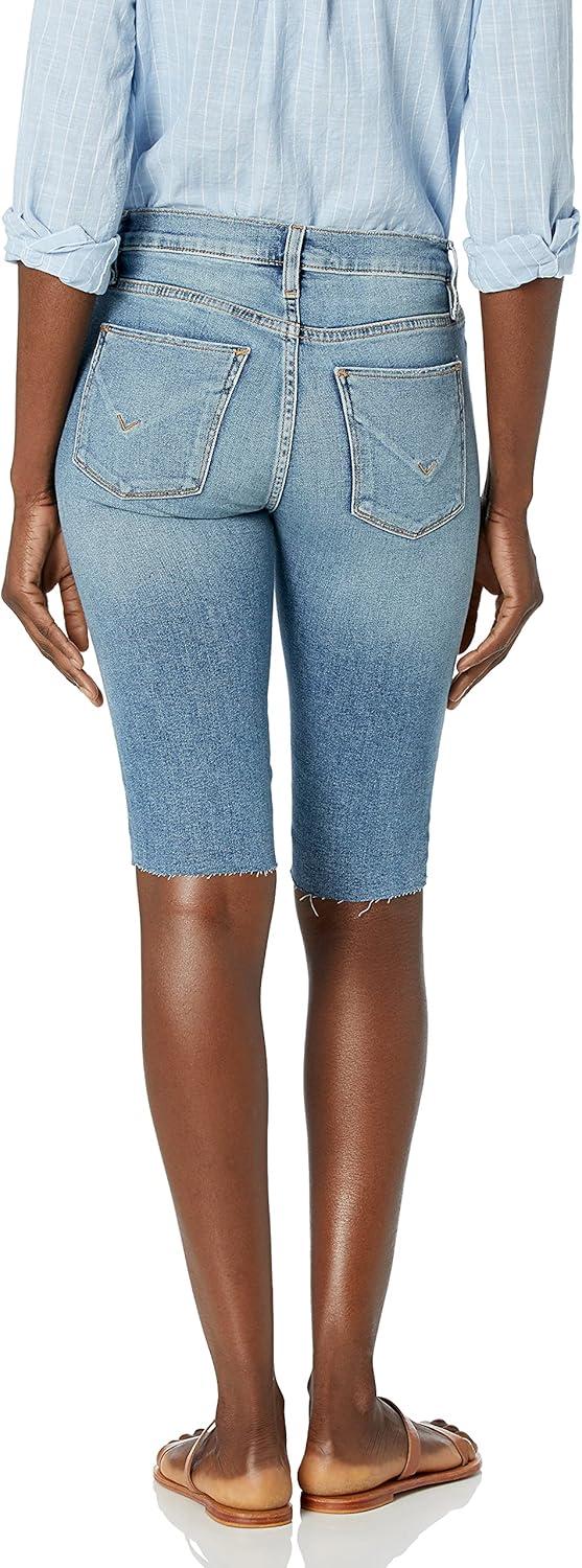 image:imageHUDSON Womens Amelia Mid Rise Knee ShortEssential Vibe