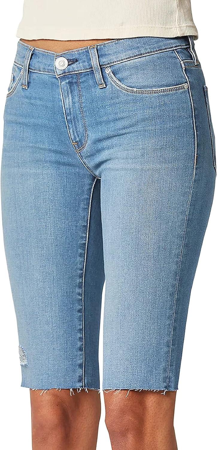 image:imageHUDSON Womens Amelia Mid Rise Knee ShortLights on
