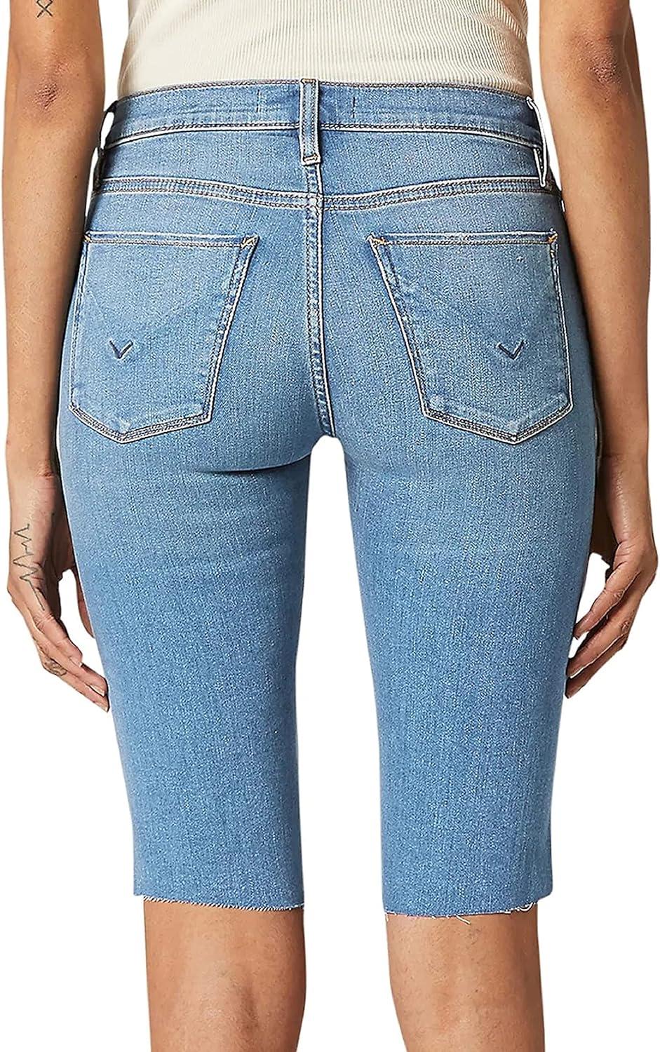 image:imageHUDSON Womens Amelia Mid Rise Knee ShortLights on
