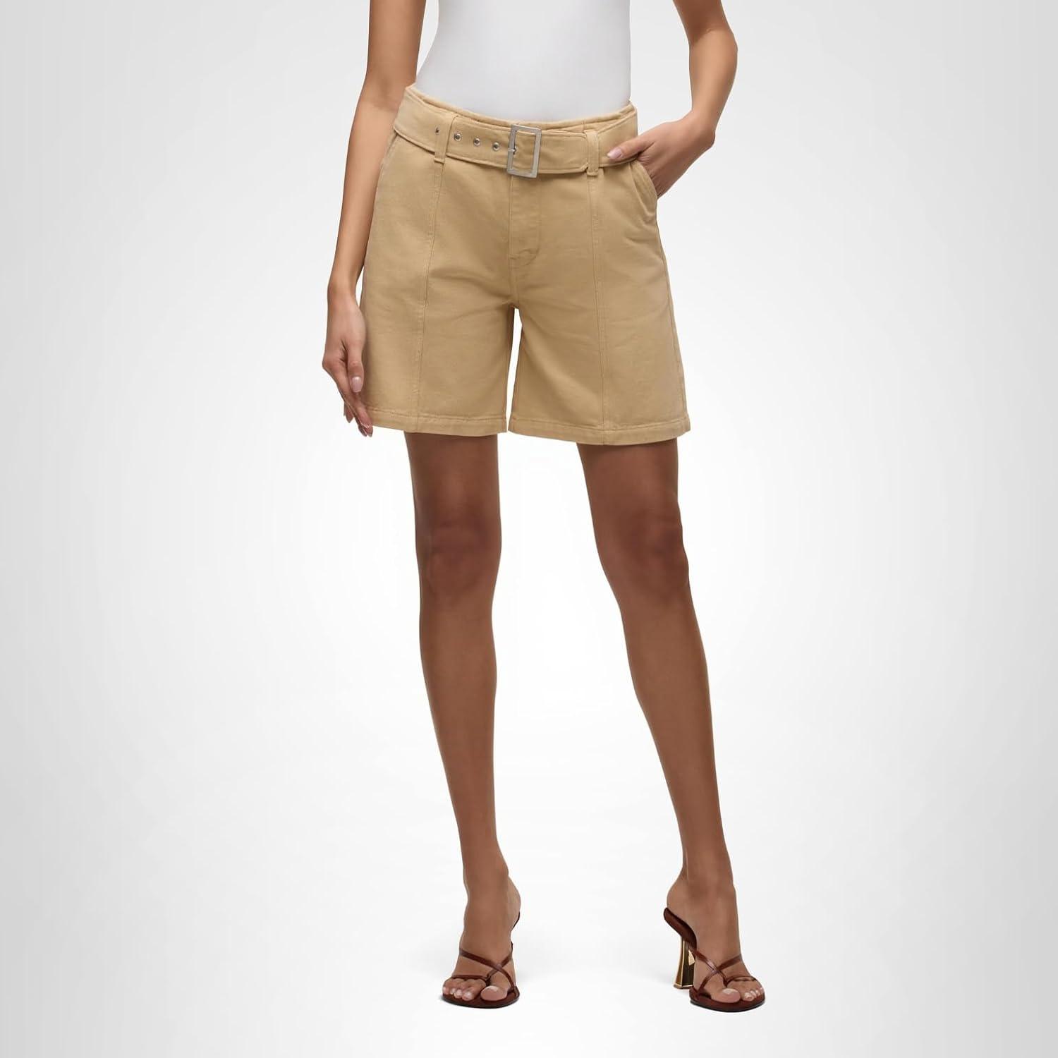 image:imageHUDSON Womens Belted Long ShortCornfield