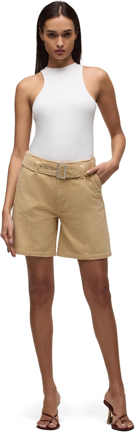 image:imageHUDSON Womens Belted Long ShortCornfield
