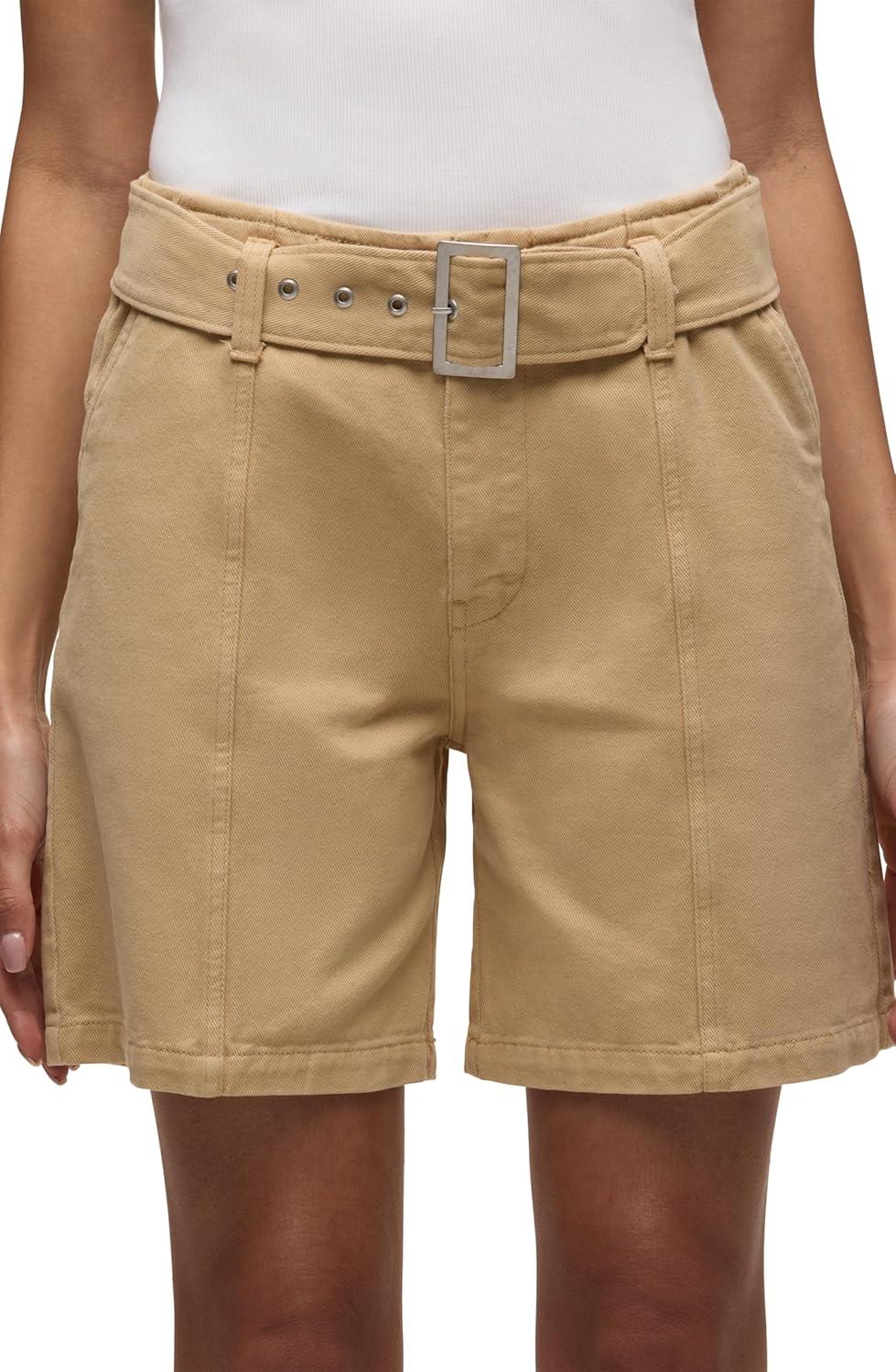 image:imageHUDSON Womens Belted Long ShortCornfield