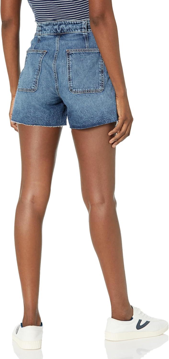 image:imageHUDSON Womens Tie Waist ShortGolden Clean