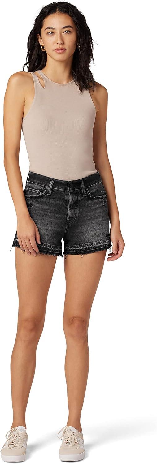image:imageHudson Jeans Womens Lori High Rise Cut Off Jean ShortWashed Stone