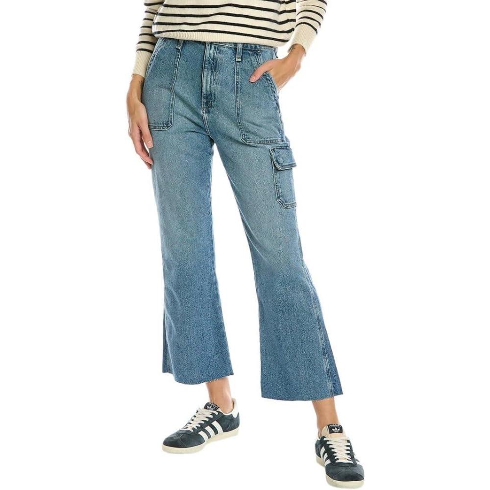 image:imageHUDSON Womens Utility Faye Ultra High Rise Bootcut Crop JeanCelestial