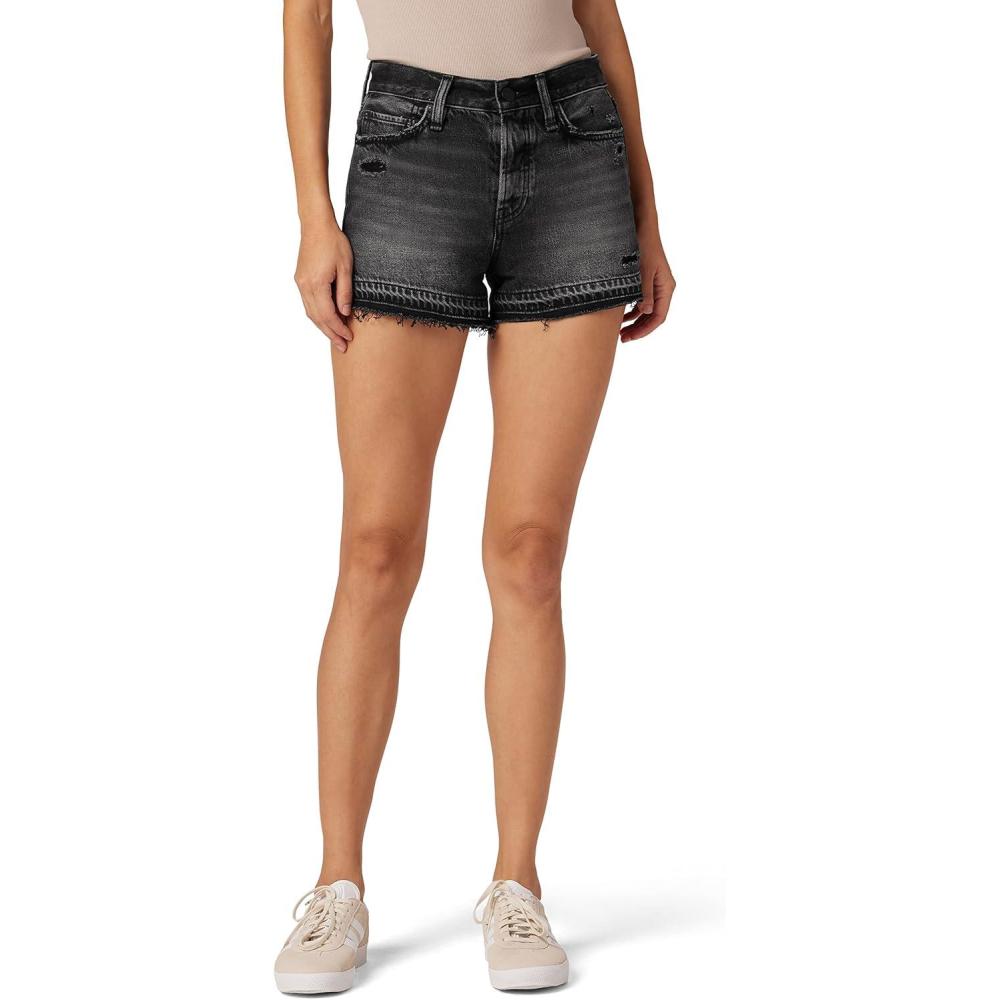 image:imageHudson Jeans Womens Lori High Rise Cut Off Jean ShortWashed Stone
