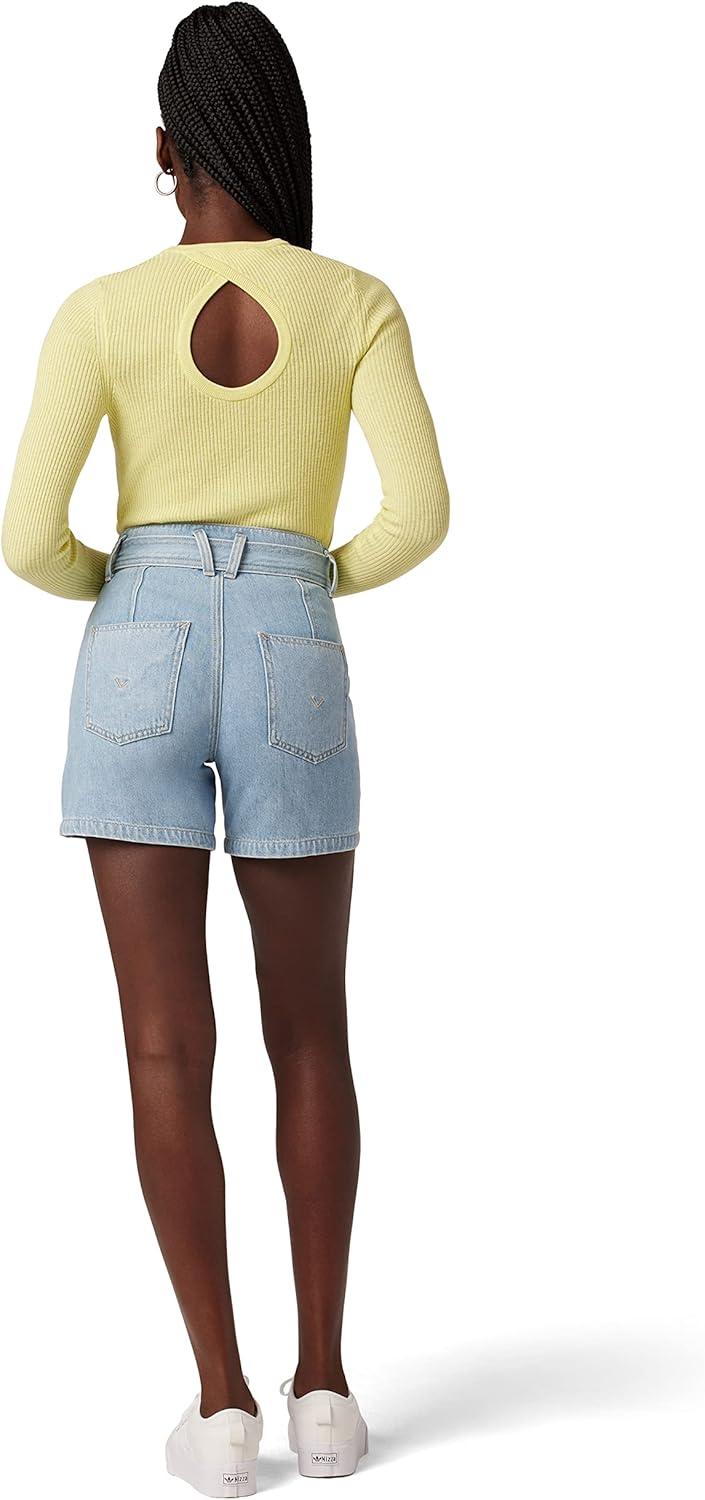 image:imageHUDSON Womens High Rise Utility ShortSpring Indigo