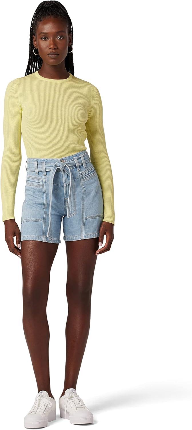 image:imageHUDSON Womens High Rise Utility ShortSpring Indigo