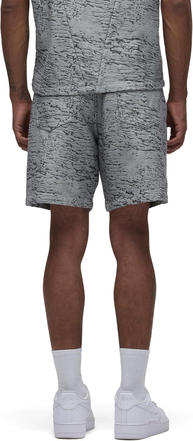 image:imageHUDSON Mens Clint Relaxed ShortBlack Jacquard