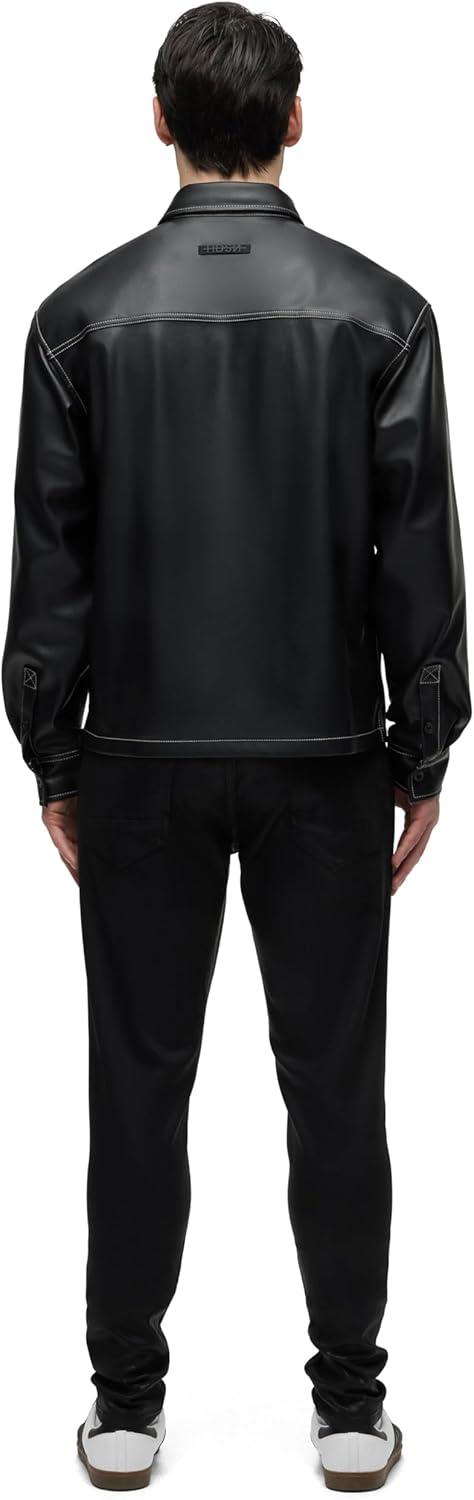 image:imageHUDSON Mens Shirt JacketBlack Sky