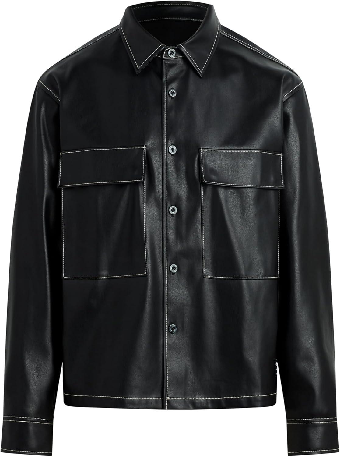 image:imageHUDSON Mens Shirt JacketBlack Sky