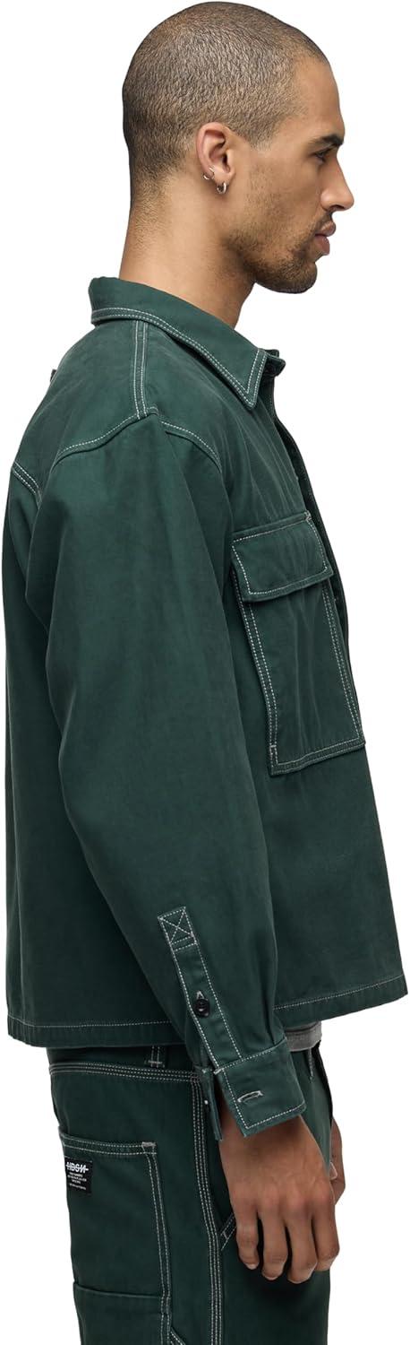 image:imageHUDSON Mens Shirt JacketSmoke Pine