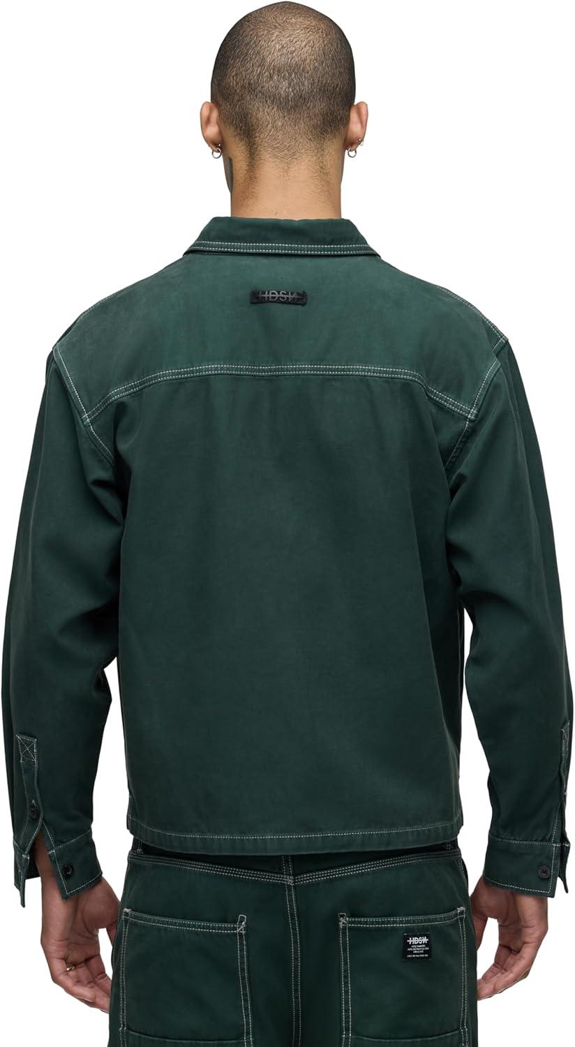 image:imageHUDSON Mens Shirt JacketSmoke Pine