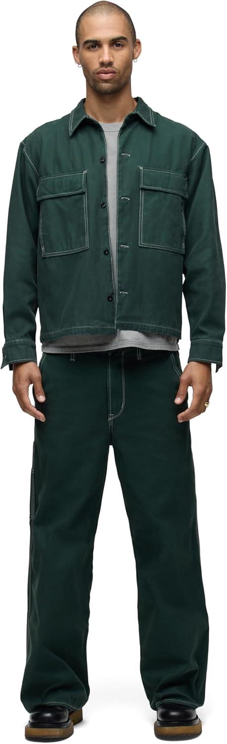 image:imageHUDSON Mens Shirt JacketSmoke Pine
