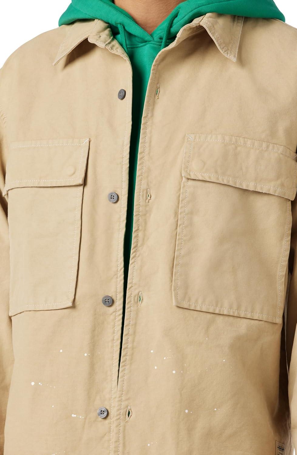 image:imageHUDSON Mens Shirt JacketWork Khaki