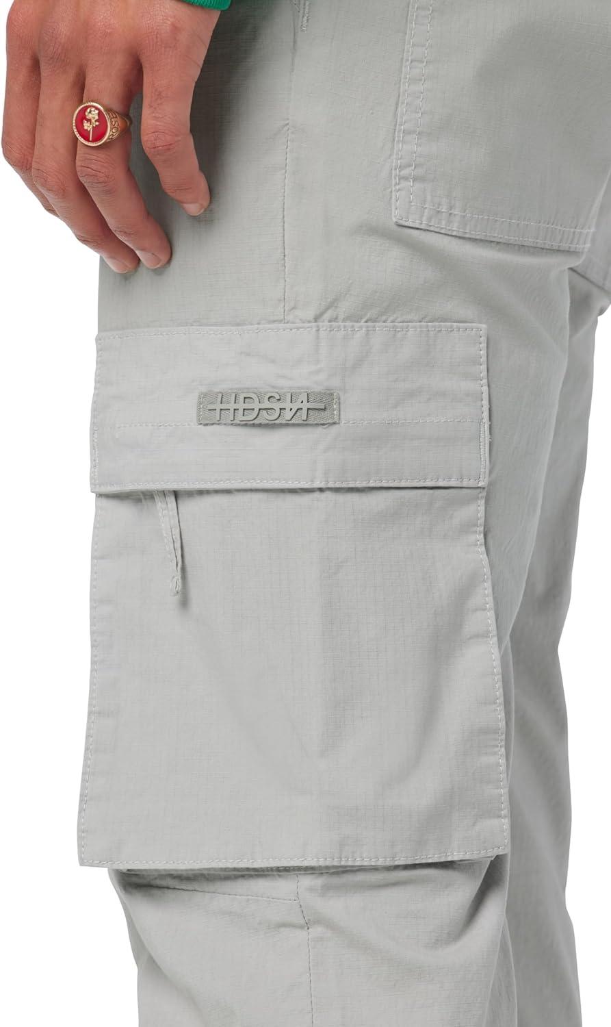 image:imageHUDSON Mens Walker Cargo Kick FlareRipstop Grey