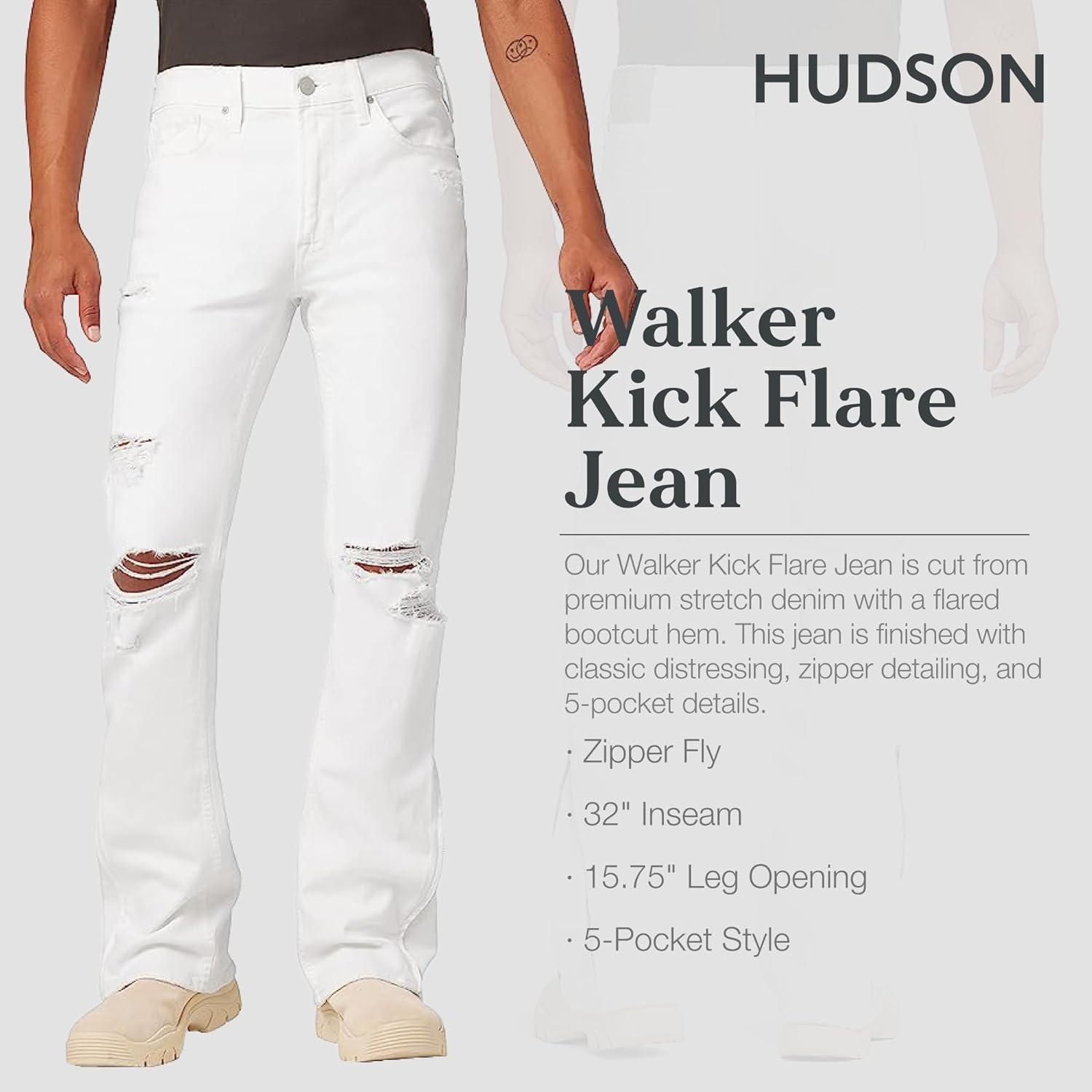 image:imageHudson Mens Walker Kick FlareWhite Unknown