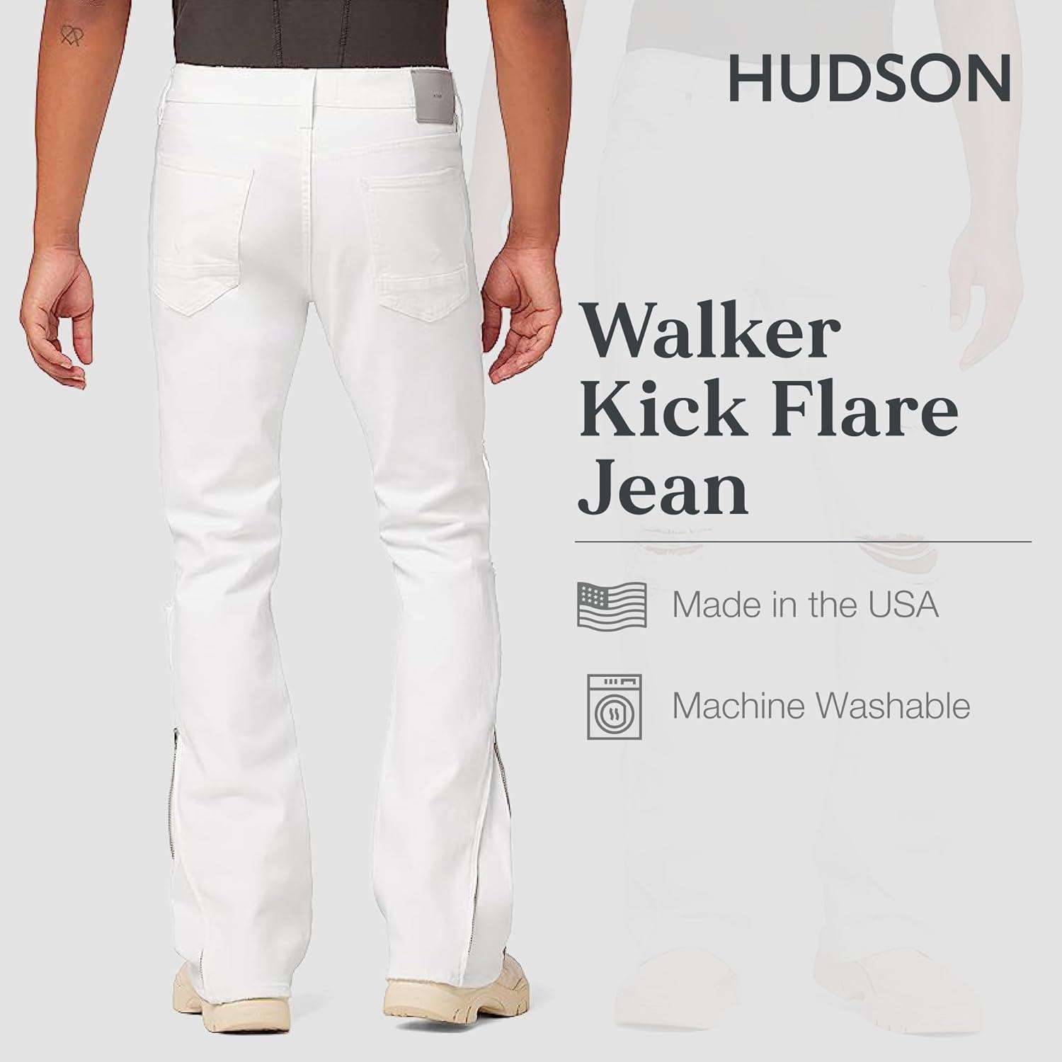 image:imageHudson Mens Walker Kick FlareWhite Unknown