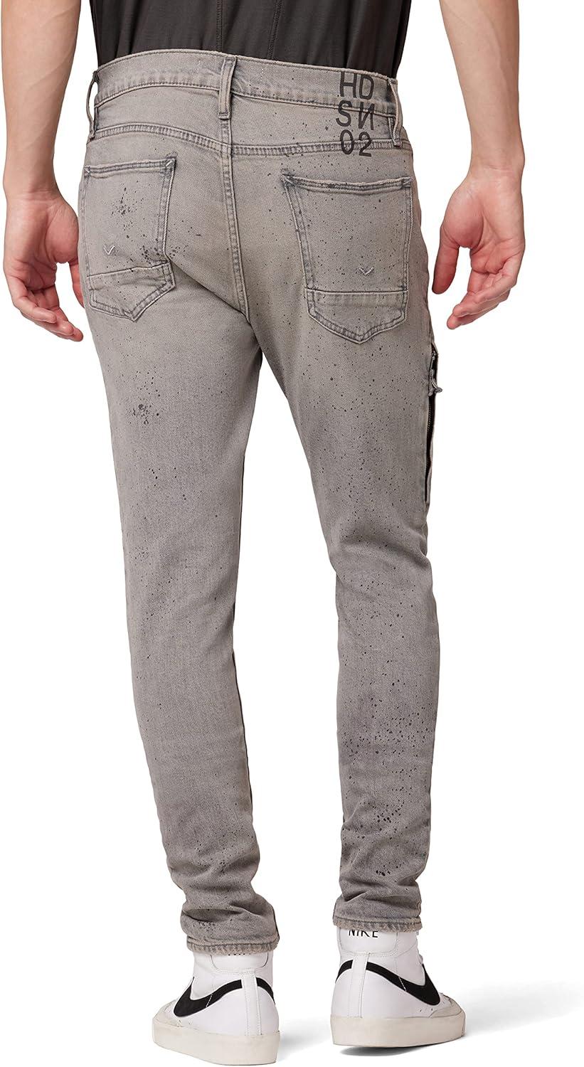 image:imageHudson Mens Zack Side Zip JeanConfetti Grey