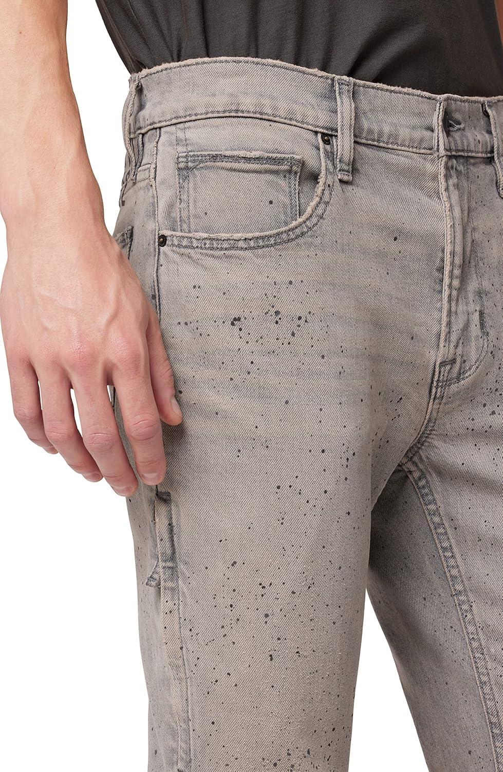 image:imageHudson Mens Zack Side Zip JeanConfetti Grey