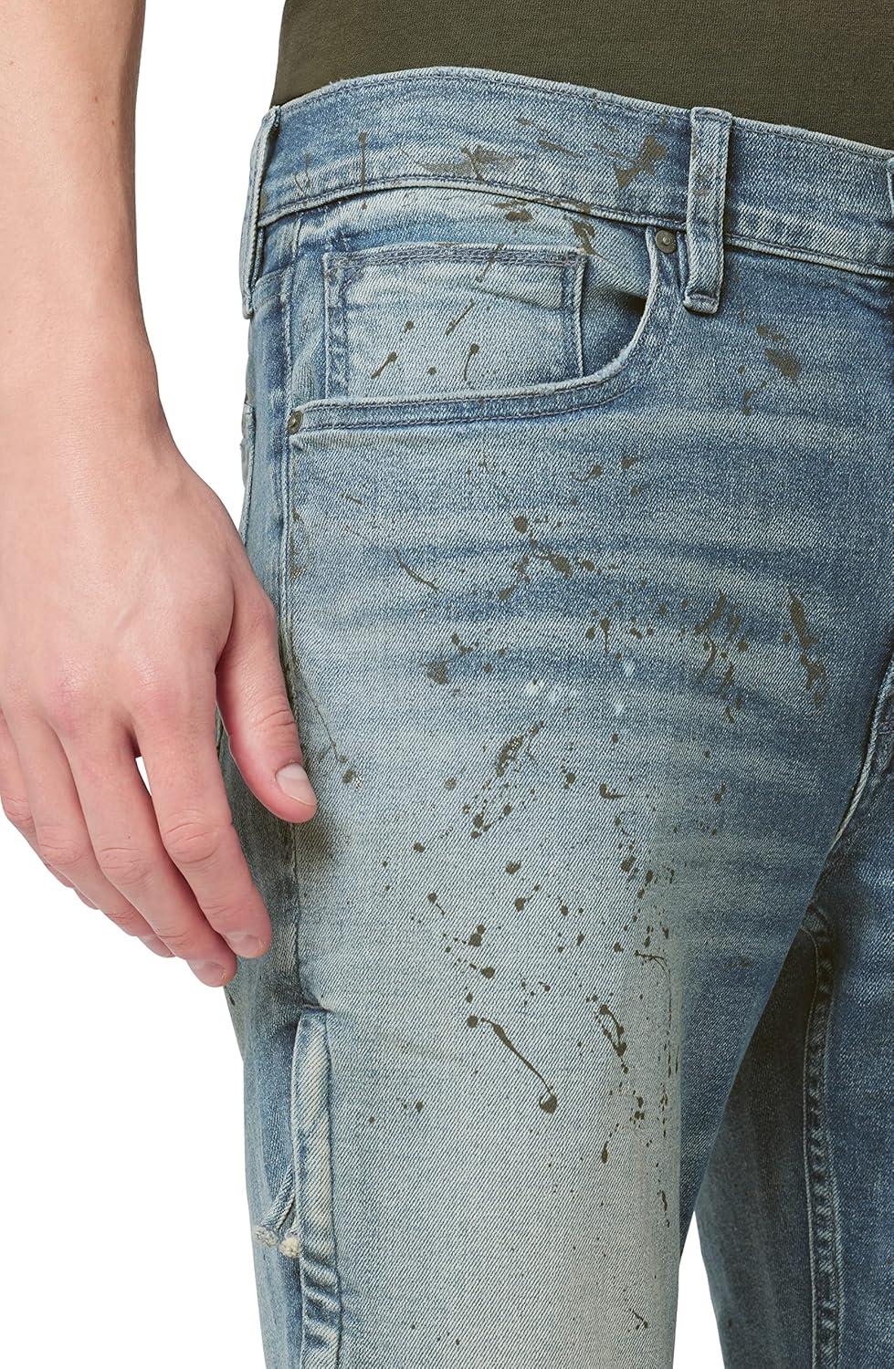 image:imageHudson Mens Zack Side Zip JeanGrey Splatter