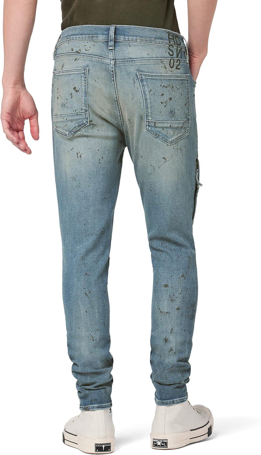 image:imageHudson Mens Zack Side Zip JeanGrey Splatter