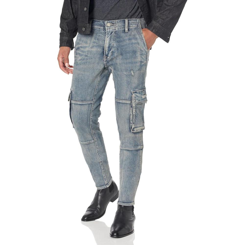 image:imageHudson Mens Zack Side Zip JeanLight Stone