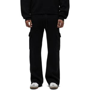 HUDSON Men’s Walker Cargo Kick Flare(Pitch Black)
