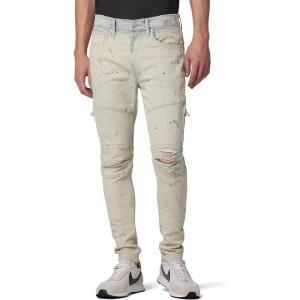 Hudson Men’s Zack Side Zip Jean(White Painter)
