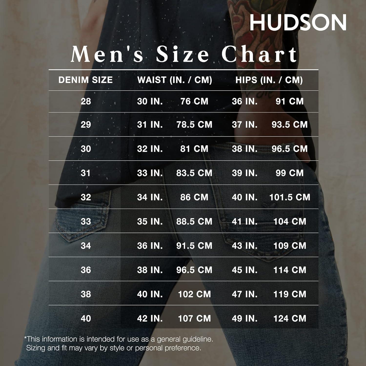 image:imageHudson Mens Blake Slim Straight Leg JeanBlueridge