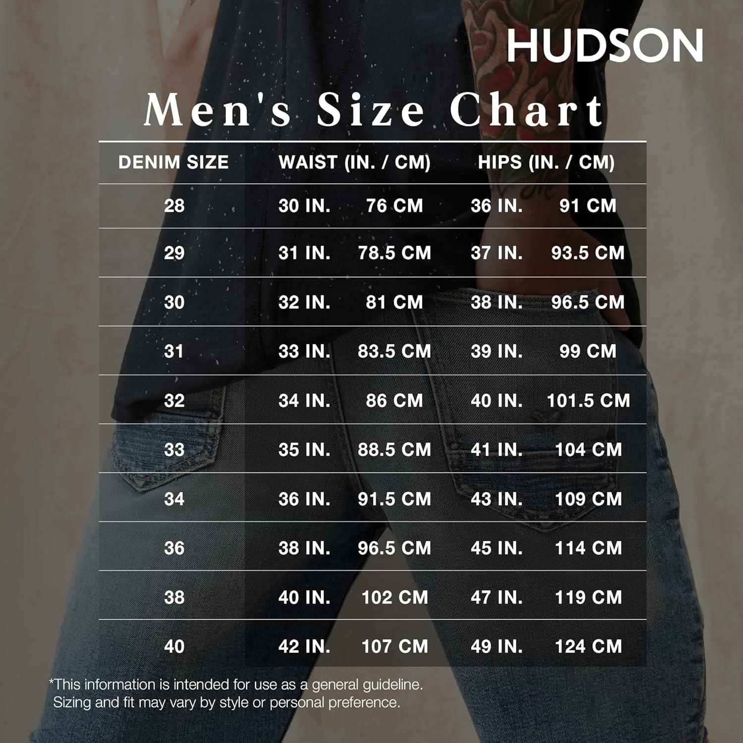 image:imageHudson Mens Blake Slim Straight Leg JeanSteel Blue