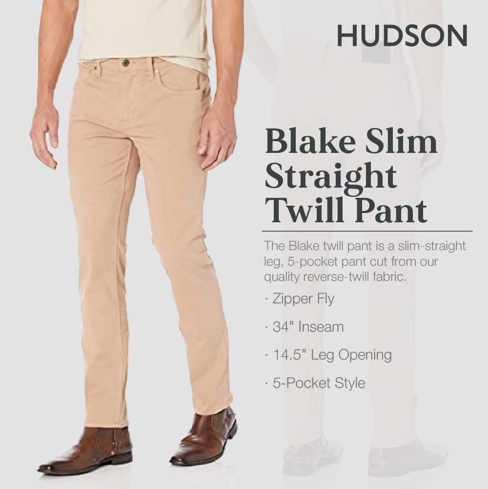 image:imageHudson Mens Blake Slim Straight Leg JeanWarm Taupe