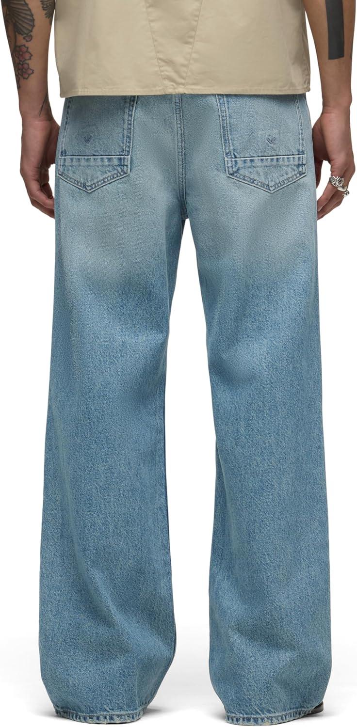 image:imageHudson Mens Luca Loose Fit Wide Leg Denim PantDurham