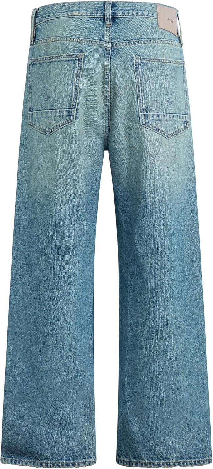 image:imageHudson Mens Luca Loose Fit Wide Leg Denim PantDurham