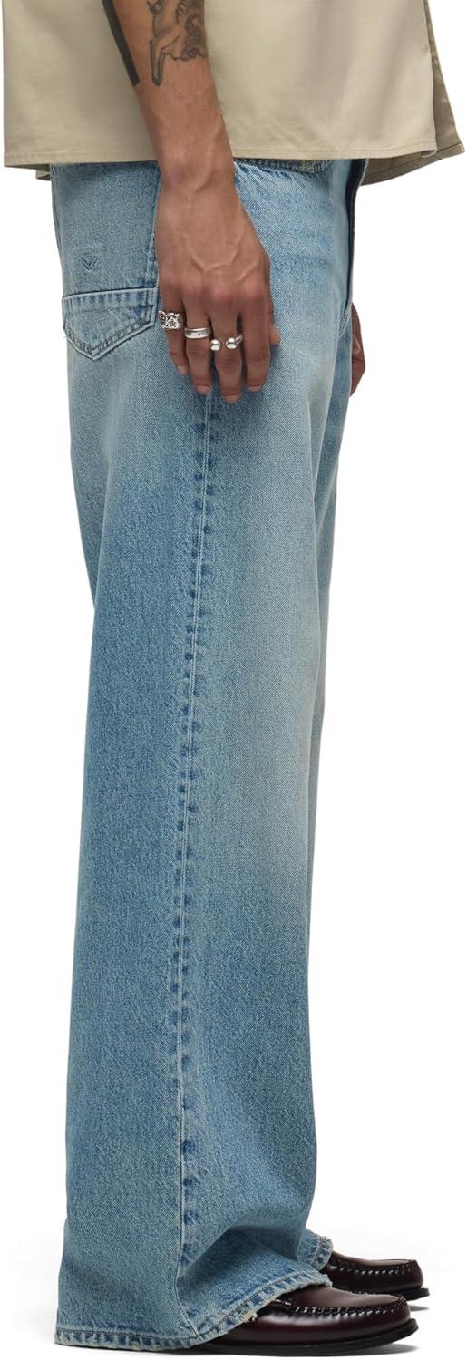 image:imageHudson Mens Luca Loose Fit Wide Leg Denim PantDurham